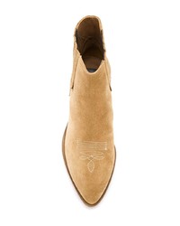 beige Wildleder Stiefeletten von Golden Goose Deluxe Brand