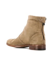 beige Wildleder Stiefeletten von Alberto Fasciani