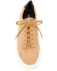 beige Wildleder Turnschuhe von Common Projects