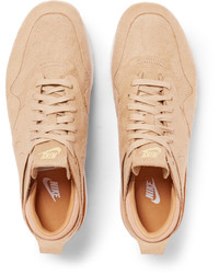 beige Wildleder Turnschuhe von Nike