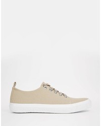 beige Wildleder Turnschuhe von Asos