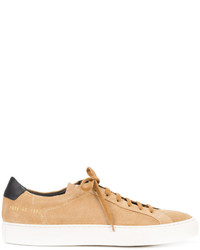 beige Wildleder Turnschuhe von Common Projects