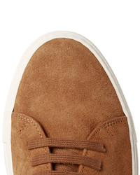 beige Wildleder Turnschuhe von Common Projects