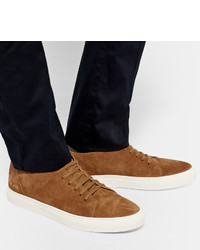 beige Wildleder Turnschuhe von Common Projects