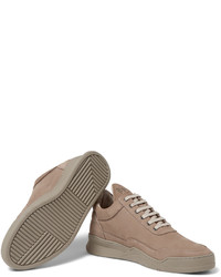 beige Wildleder Turnschuhe von Filling Pieces