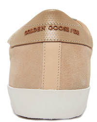 beige Wildleder Turnschuhe von Golden Goose Deluxe Brand