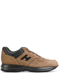 beige Wildleder Turnschuhe von Hogan