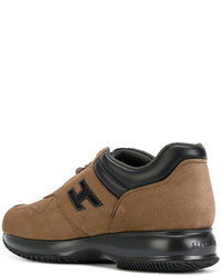 beige Wildleder Turnschuhe von Hogan