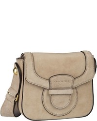 beige Wildleder Umhängetasche von Coccinelle