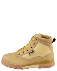 beige Wildlederarbeitsstiefel von Fila