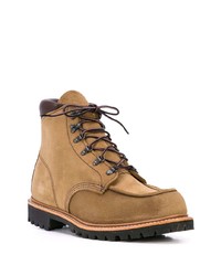 beige Wildlederarbeitsstiefel von Red Wing Shoes