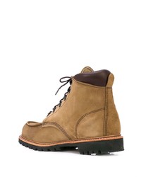 beige Wildlederarbeitsstiefel von Red Wing Shoes