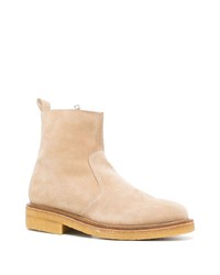 beige Wildlederfreizeitstiefel von Ami Paris