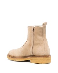 beige Wildlederfreizeitstiefel von Ami Paris