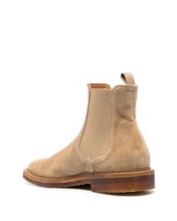 beige Wildlederfreizeitstiefel von Officine Creative