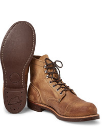 beige Wildlederfreizeitstiefel von Red Wing Shoes