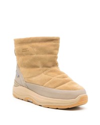 beige Wildlederfreizeitstiefel von Suicoke