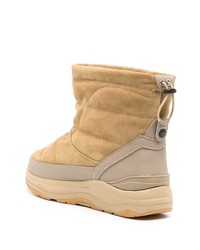 beige Wildlederfreizeitstiefel von Suicoke