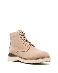 beige Wildlederfreizeitstiefel von VISVIM