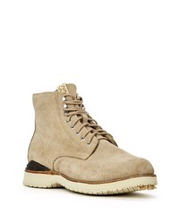 beige Wildlederfreizeitstiefel von VISVIM