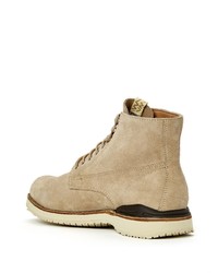 beige Wildlederfreizeitstiefel von VISVIM