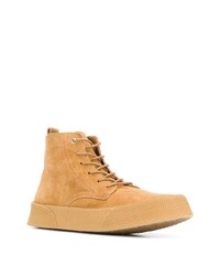 beige Wildlederfreizeitstiefel von Ami Paris