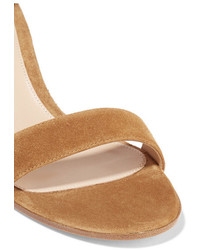 beige Wildledersandalen von Gianvito Rossi