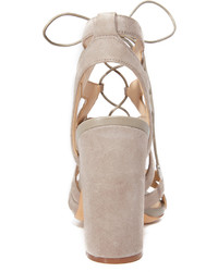 beige Wildledersandalen von Sam Edelman