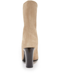 beige Wildlederstiefel von Acne Studios