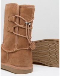 beige Wildlederstiefel von Call it SPRING