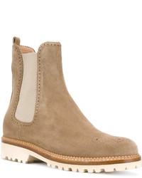 beige Wildlederstiefel von Unützer