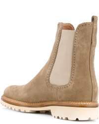 beige Wildlederstiefel von Unützer