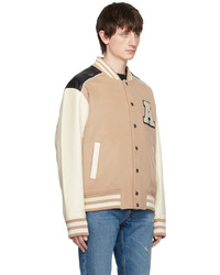 beige Wollbomberjacke von Axel Arigato