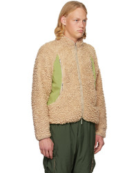 beige Wollbomberjacke von Roa