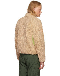 beige Wollbomberjacke von Roa