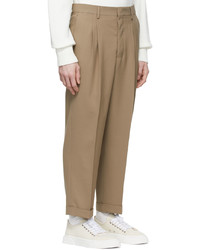 beige Wollchinohose von AMI Alexandre Mattiussi