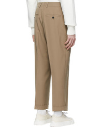 beige Wollchinohose von AMI Alexandre Mattiussi