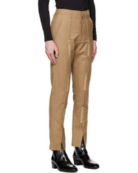 beige Wollchinohose von The World Is Your Oyster