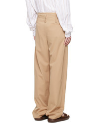 beige Wollchinohose von Maryam Nassir Zadeh