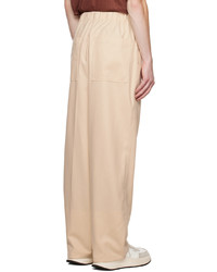 beige Wollchinohose von Jil Sander