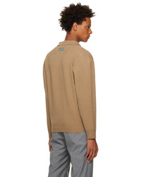 beige Wollpolo pullover von Commission