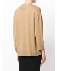 beige Wollpullover von Temperley London