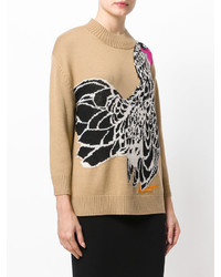 beige Wollpullover von Temperley London