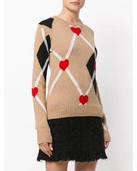 beige Wollpullover von MSGM