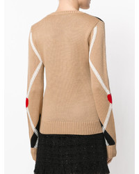 beige Wollpullover von MSGM