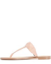 beige Zehentrenner mit geometrischem Muster von Rebecca Minkoff