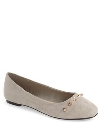 beschlagene Wildleder Ballerinas