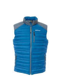 blaue ärmellose Jacke von Caterpillar