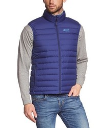 blaue ärmellose Jacke von Jack Wolfskin