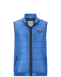 blaue ärmellose Jacke von Jan Vanderstorm